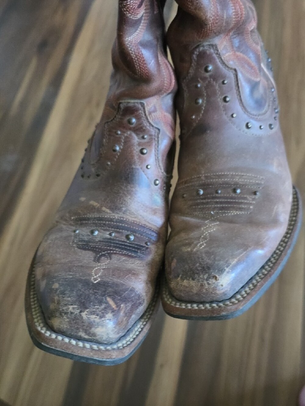 Ariat Brown and Black Leopard-Print Boot Lining - Picture 6 of 6
